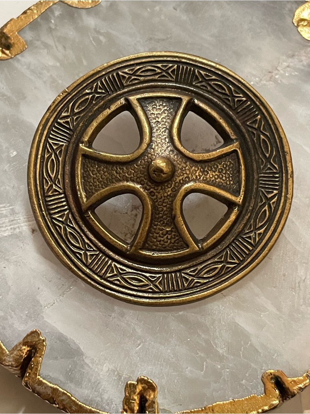 Finland Kalevala Shield Brooch #9656